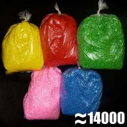 Шар пенопласт 30-50мм цветные шарики (1 пакет ~ 14000 штук)
