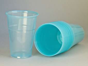 Пластиковый одноразовый стакан “Стандарт”, 200 мл, 100 шт/уп, небесно-голубой (1000 шт)