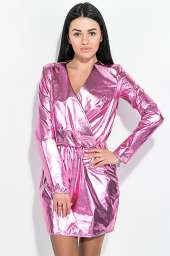 Платье женское, стильное 72PD226 (Розовый металик)