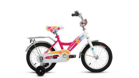 Детский велосипед ALTAIR City girl 14 белый/фуксия