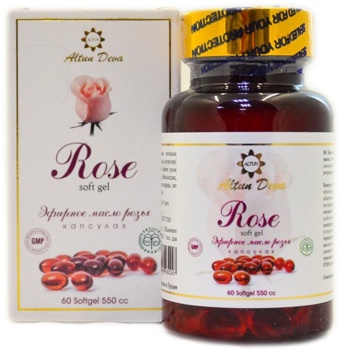 Масло розы Altun Deva Rose soft gel 60шт