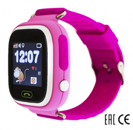 Часы Smart Baby Watch Q80 розовые