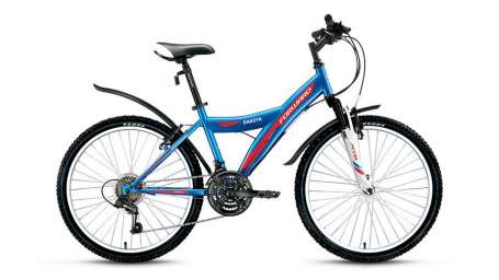 Подростковый горный (MTB) велосипед FORWARD Dakota 24 2.0 синий 15” рама (2018)