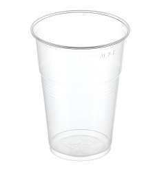 Пластиковый одноразовый стакан “Стандарт”, 200 мл, 100 шт/уп, прозрачный (1000 шт)