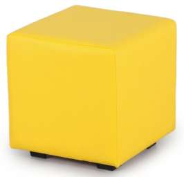 Банкетка (пуфик) куб желтый ПФ-01