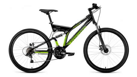 Горный (MTB) велосипед FORWARD Raptor 26 2.0 Disc черный матовый 18” рама (2019)