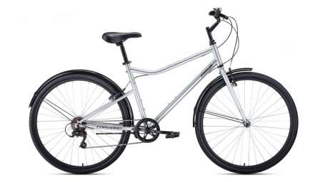 Городской велосипед FORWARD Parma 28 серый/черный 19” рама (2020)