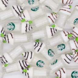 Шармик для слайма Старбакс (Starbucks) коктейль, белый
