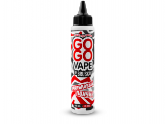 Жидкость для электронных сигарет GoGo Vape by Brusko Малиновый пончик (0мг), 60мл