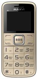 Телефон Maxvi B2 (gold)