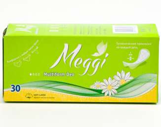 Гигиенические прокладки на каждый день MEGGI MULTIFORM DEO 30 шт. Арт. MEG 494