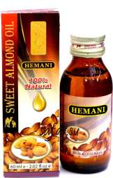 Масло Hemani sweet almond oil (сладкий миндаль) 60 ml