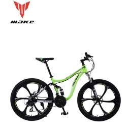 Велосипед двухповес Make на литых дисках D26/17 Зеленый 24 скорости