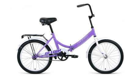 Городской велосипед ALTAIR City 20 фиолетовый/серый 14” рама