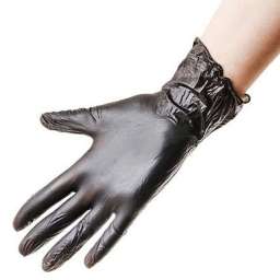 Перчатки виниловые черные