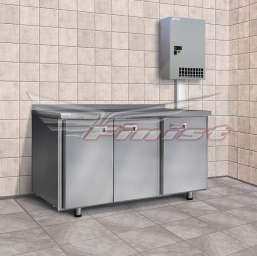 Холодильный стол Finist СХСан-700-2⁄2, 1410 мм, 2 двери 2 ящика, с настенным агрегатом