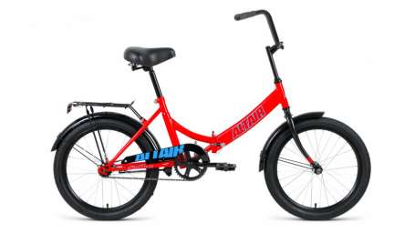 Городской велосипед ALTAIR City 20 красный/голубой 14” рама