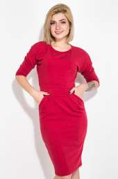Платье женское с карманами  79PD5518 (Красный)