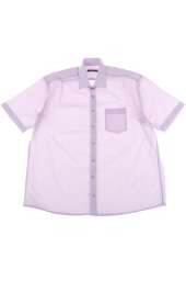 Рубашка мужская однотонная, классический воротник 50P0300 (Сиреневый)