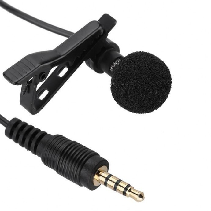 Петличный микрофон JH-043 3.5 1,5м (черный)
