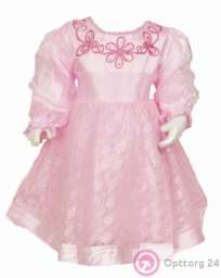 Праздничное платье для девочки розового цвета