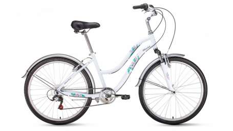 Городской велосипед Forward Evia air 26 1.0 белый матовый 16” рама (2019)
