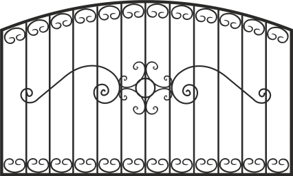 Кованый забор. Секция 2000х1200(1320) арт.З021