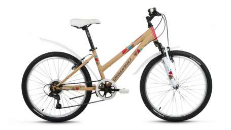 Подростковый горный (MTB) велосипед FORWARD Iris 24 1.0 песочный матовый 13” рама (2018)