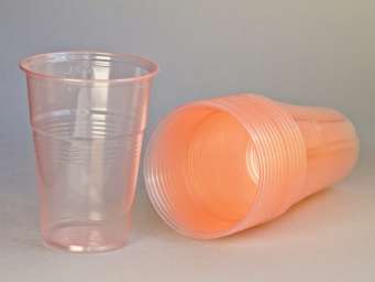 Пластиковый одноразовый стакан “Стандарт”, 200 мл, 100 шт/уп, розовый (3000 шт)