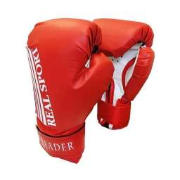 Перчатки боксерские Leader 10 унций красные