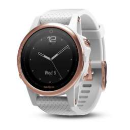 Fenix 5S Sapphire Rose Gold with White Band (010-01685-17)