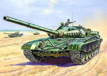 Сборная модель танка Т-72А