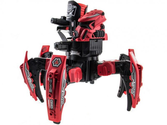 Радиоуправляемый робот-паук Keye Toys Space Warrior, лазер, диски, красный 2.4G -