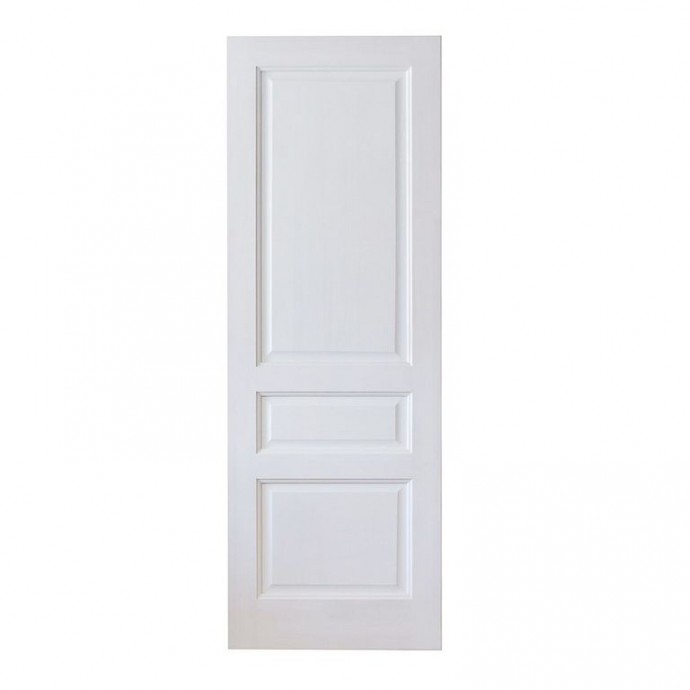 Межкомнатная дверь массив сосны М5.1ДГ белый воск
