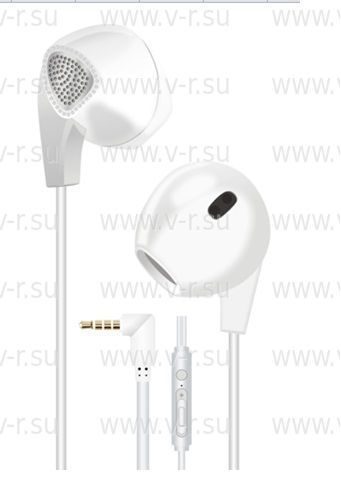 Hаушники EP-ML-15 с микрофоном L-коннектор белый ISA