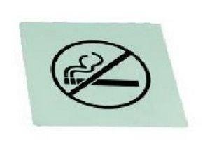 Табличка “No Smoking” , нерж. MGSteel S555