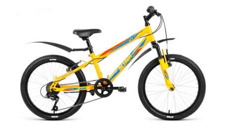 Подростковый горный (MTB) велосипед ALTAIR MTB HT 20 2.0 желтый 10.5” рама