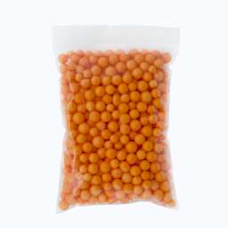Крупные Пенопластовые шарики для слаймов (упак. 8x11 см, Оранжевые)