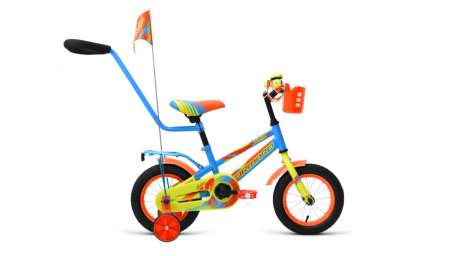 Детский велосипед FORWARD Meteor 12 голубой/зеленый (2019)
