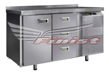 Холодильный стол универсальный Finist УХС-600-1⁄3, 1400 мм, 1 дверь 3 ящика
