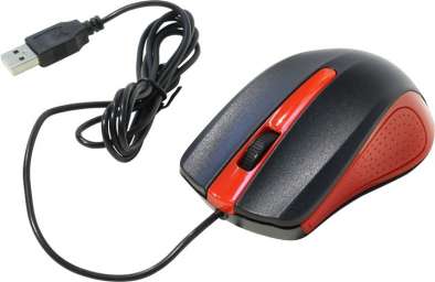 Мышь Oklick 225M black/red optical (800dpi) USB