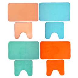 VETTA Набор ковриков для ванной “Коралл”, 75х45см + 45х40см, микрофибра, 4 цвета
