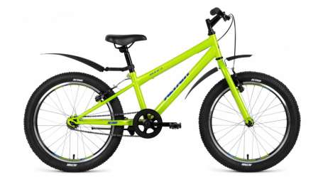 Подростковый горный (MTB) велосипед ALTAIR MTB HT 20 1.0 зеленый 10.5” рама