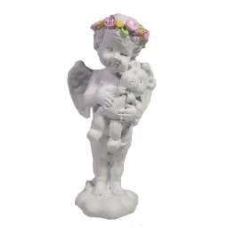 Фигура декоративная Ангел с мишкой L5W6H12