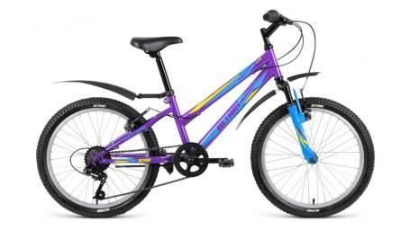 Подростковый горный (MTB) велосипед ALTAIR MTB HT 20 2.0 Lady фиолетовый 10.5” рама