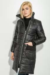 Куртка женская теплая с высоким воротником 76PD1110 (Черный)