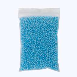 Мелкие Пенопластовые шарики для слаймов (упак. 14x19 см, Голубые)
