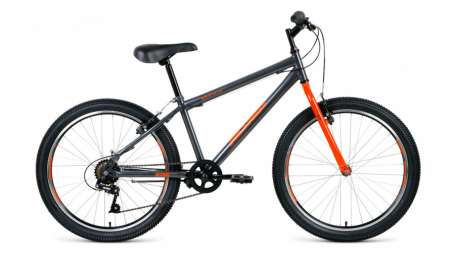 Подростковый горный (MTB) велосипед MTB HT 24 1.0 серый/оранжевый 14” рама
