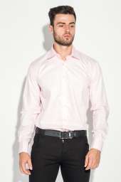 Рубашка мужская с контрастными запонками 50PD0060 (Светло-розовый)