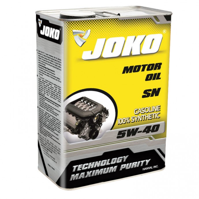 Моторное масло  JOKO GASOLINE 100% Synthetic SN/CF 5w-40 4л